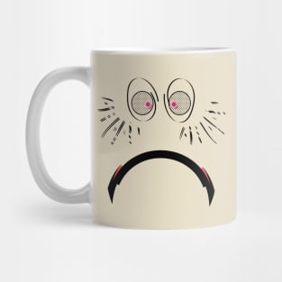 Sulky and mad feeling face Mug